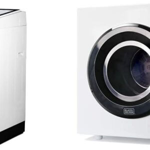 BLACK+DECKER Small Portable Washer + Dryer Bundle for Household Use