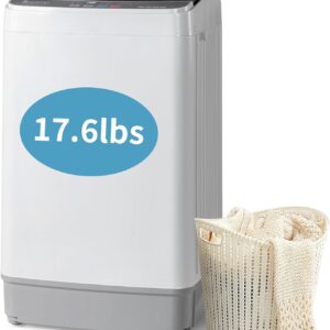 Winado 17.6LBS Full Automatic Portable Washing Machine with Drain Pump