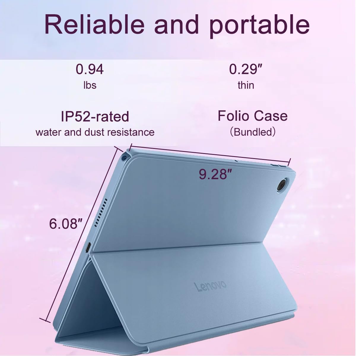 Lenovo Tab M10 10.1" Android Tablet, 128GB eMMC + 128GB SD Card
