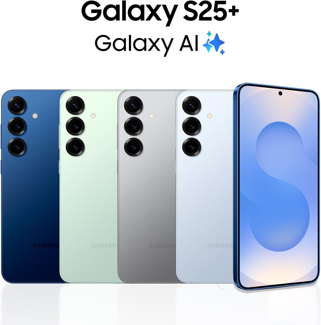 Samsung Galaxy S25+ Cell Phone, 256GB Smartphone, Unlocked Android, AI Night Mode Camera, Snapdragon 8 Elite Fast Processor, ProScaler Display, 4900mAh Battery, 2025, US 1 Yr Warranty, Navy