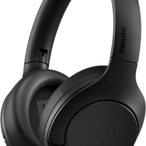 PHILIPS H8506 Over-Ear Wireless Headphones with Noise Canceling Pro (ANC) and Multipoint Bluetooth Connection, 60 Hours Playtime, (TAH8506BK/00),Black