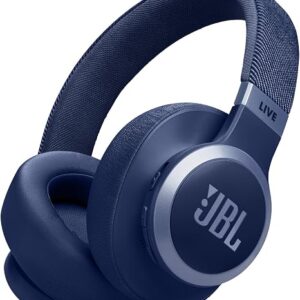 JBL Live 770NC - Wireless Over-Ear Headphones with True Adaptive Noise Cancelling with Smart Ambient, Up to 65 Hours of Battery Life, Comfort-fit Fabric Headband & Carrying Pouch (Black)